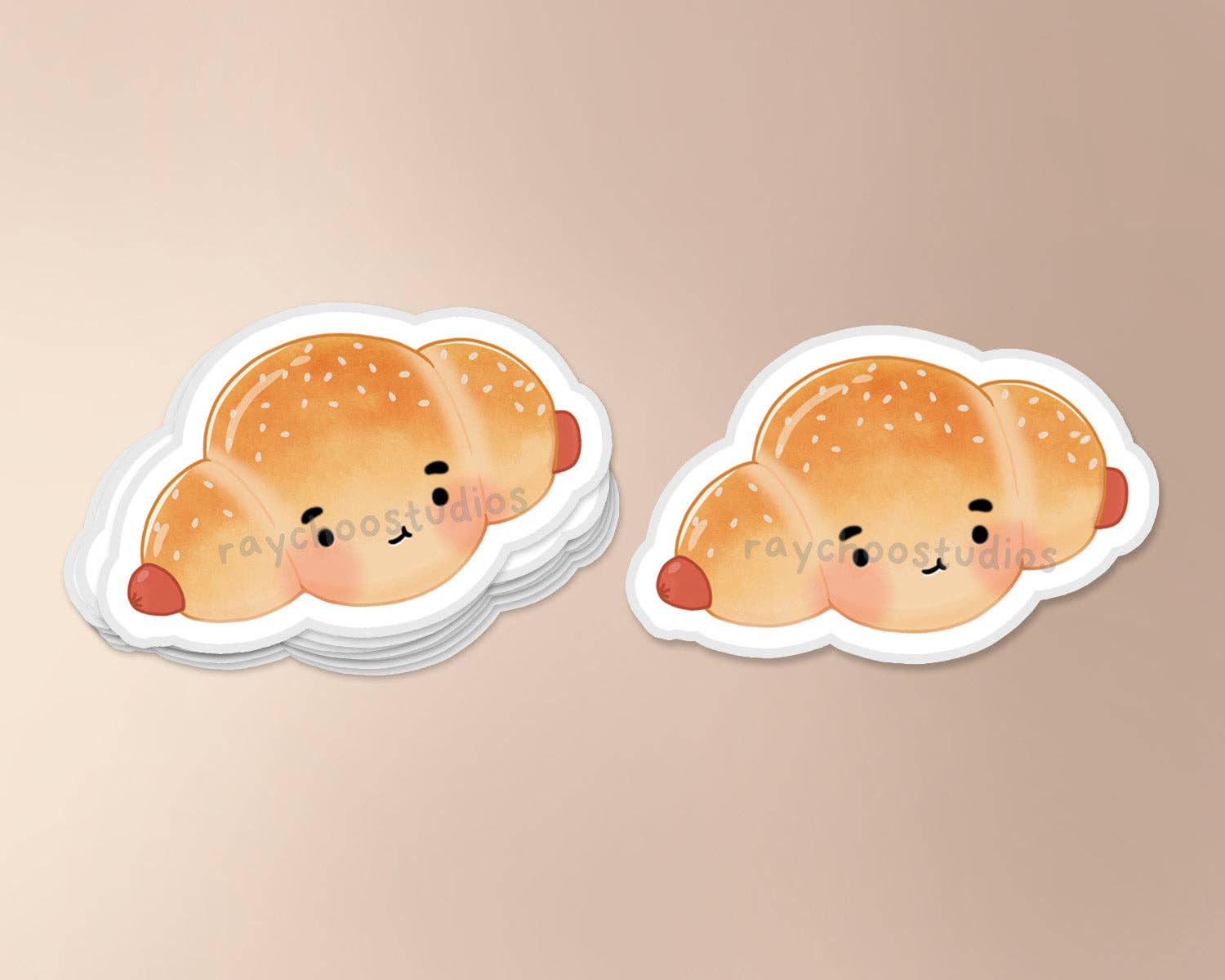Raychoo Studios Inc. - Wholesale Sticker - Hot Dog Bun Vinyl Sticker1