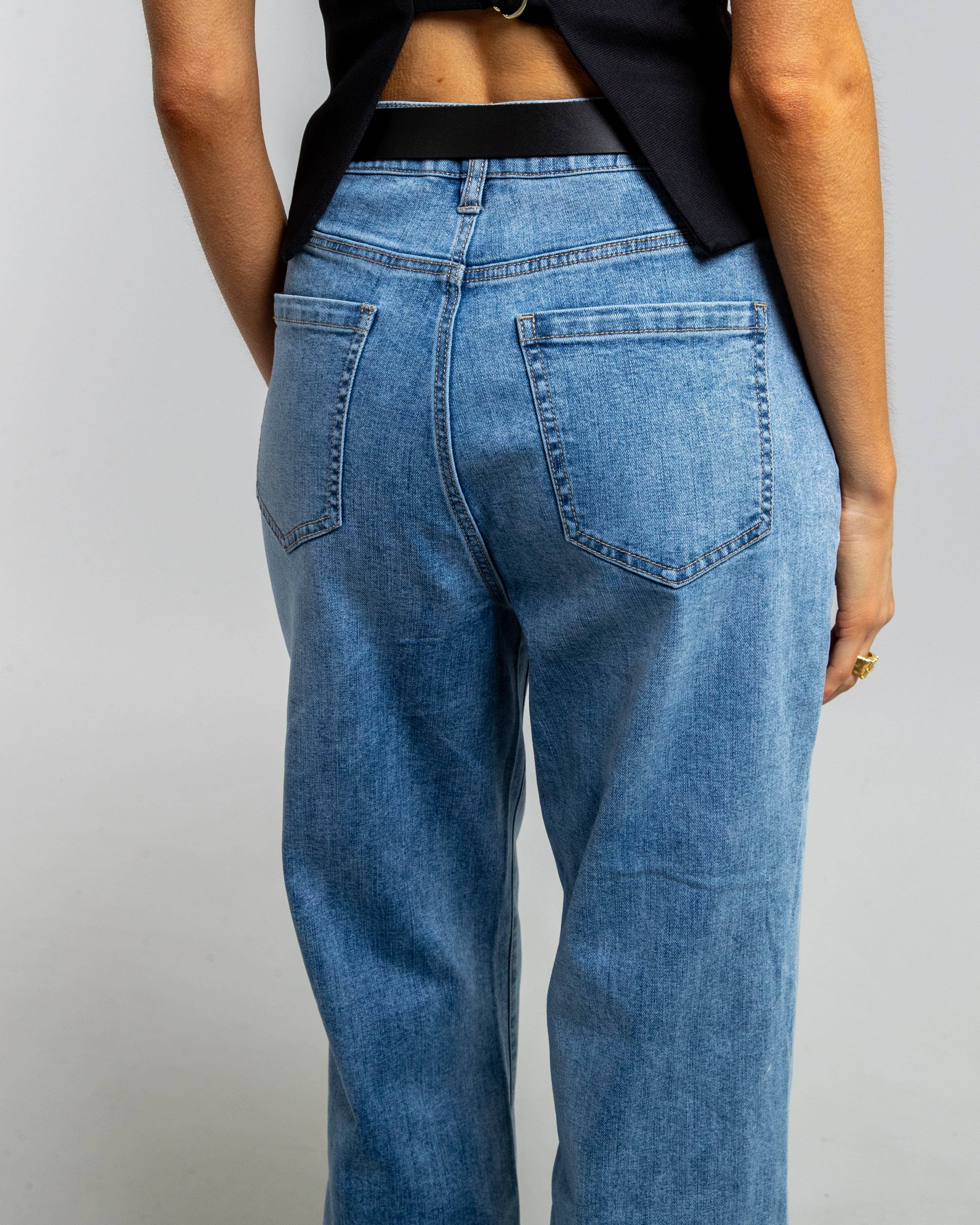 Two Fold – Engroshandel Jeans - Dame – Eden Jean – Blå Denim6