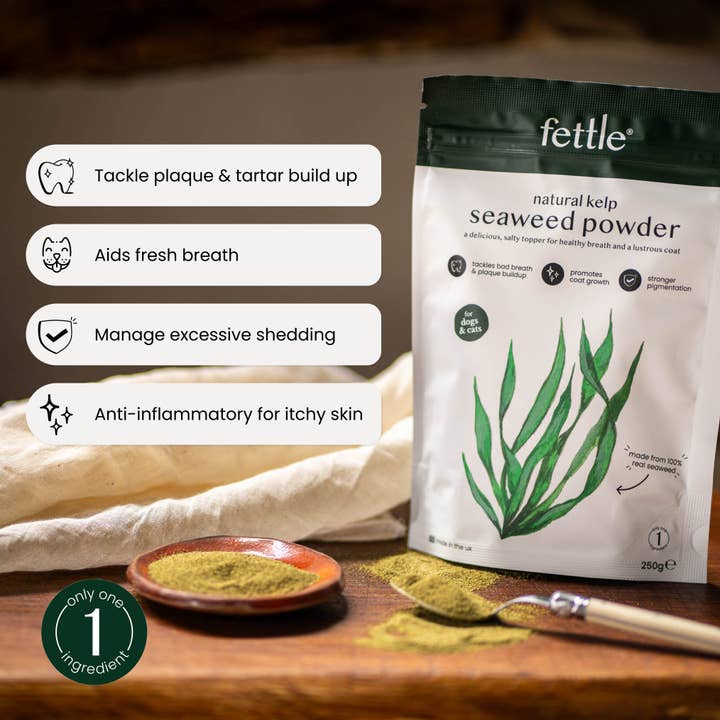 Fettle – wholesale Pet supplement – Cat/dog – Natural Kelp Seaweed Powder for Dogs & Cats2