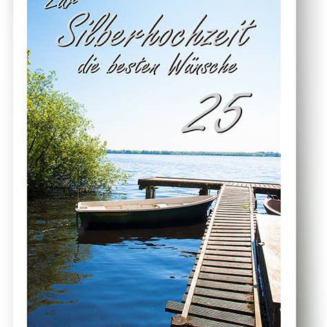 Silberne Hochzeit / Grußkarte / 739025 für den Großhandel von Yabué