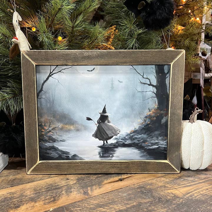 JO116 Full Moon Witch for wholesale by JanMichaels Art & Home