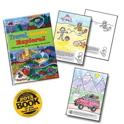 Jr. Rangerland Travel, Doodle, Esplora! Libro delle attività per la vendita all'ingrosso da parte di Jr. RangerLand