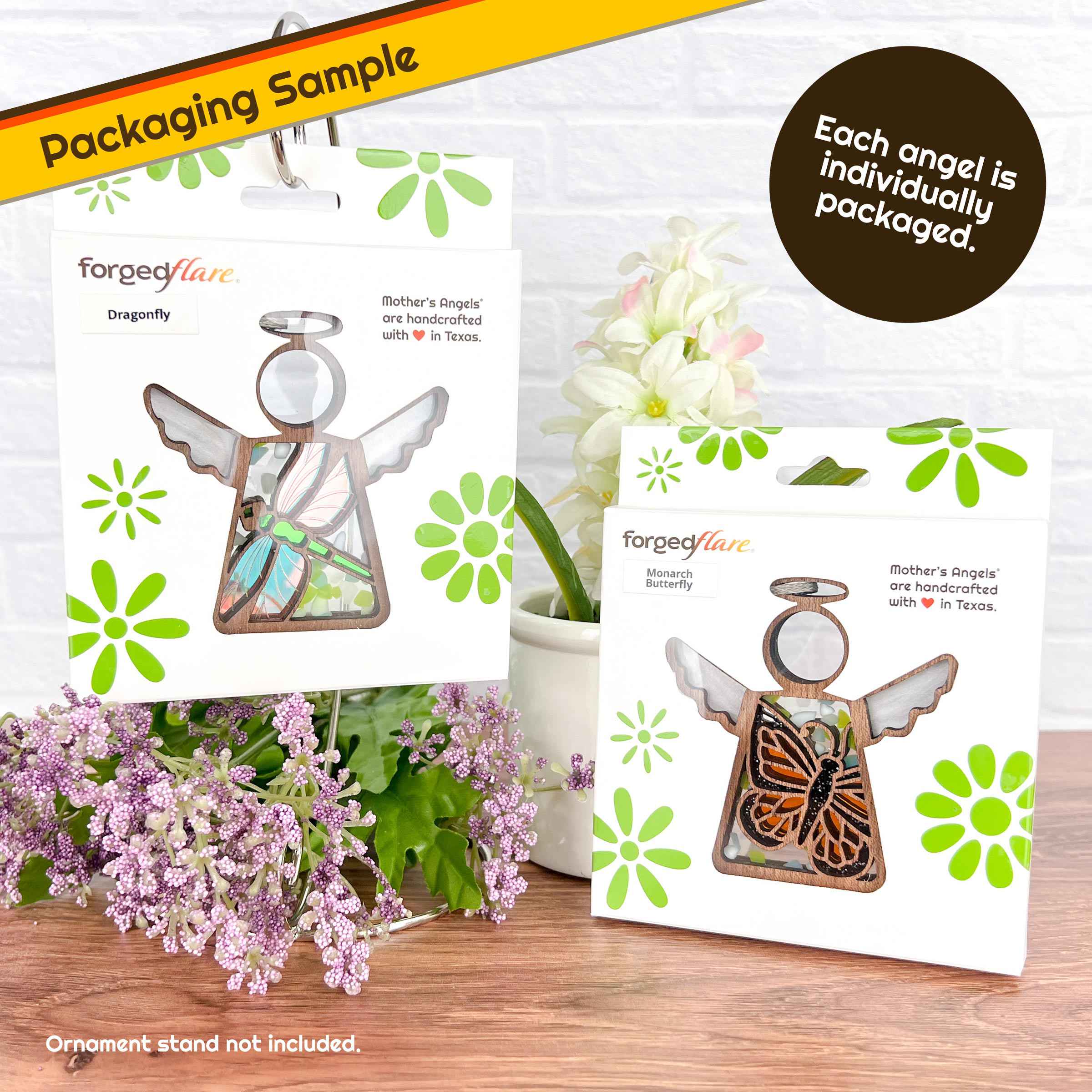 Forged Flare® - Wholesale Ornament - Sand Dollar Ornament | 3.5" (H) Angel Figurine | Mother's Angels®12