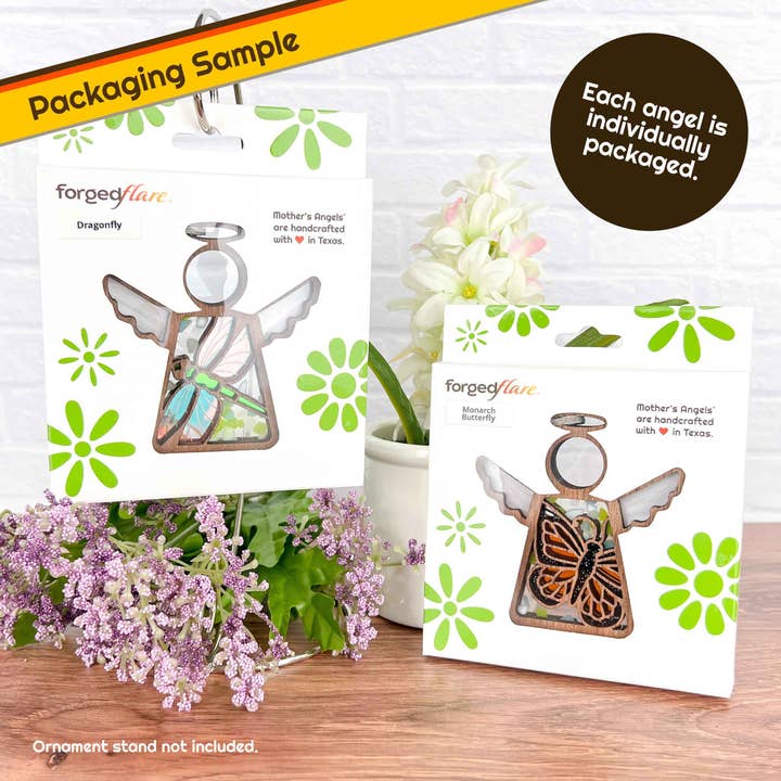 Forged Flare® - Wholesale Ornament - Sand Dollar Ornament | 3.5" (H) Angel Figurine | Mother's Angels®12