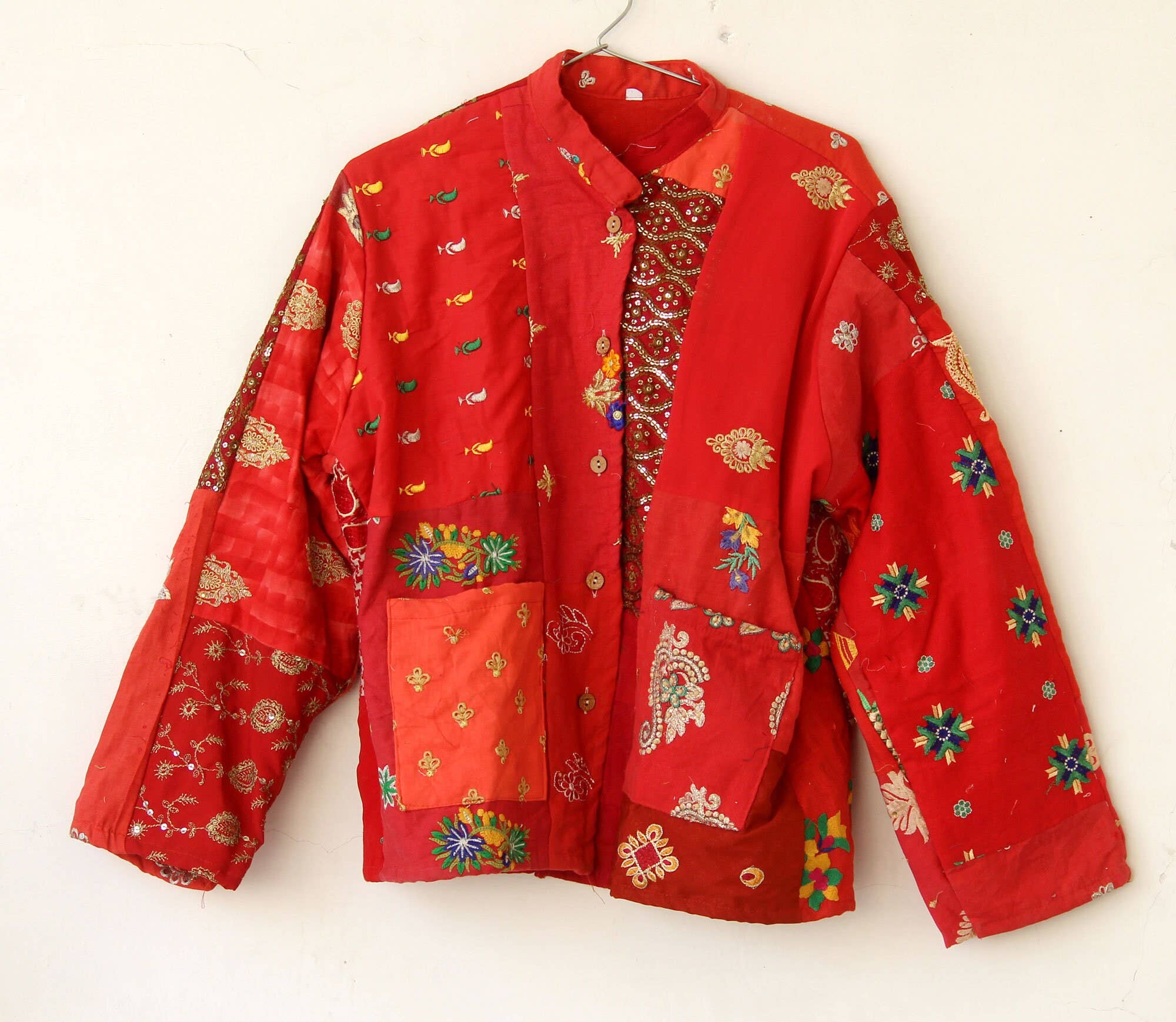 Bhawana Handicrafts - Wholesale Jacket - Women's - Handmade Cotton Patchwork Kantha Stitched Short Jacket1