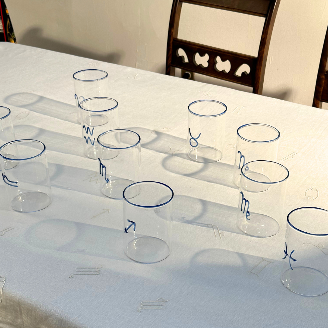 Blue Scorpio Lowball Glass for wholesale on Faire8