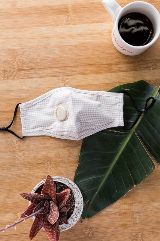 Leto Accessories - Wholesale Protective Face Mask/Shield - Checkered Mask With Colored Filter1