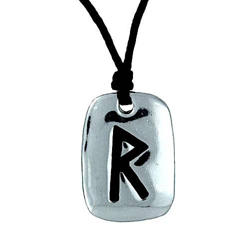 Smooth Rune Pewter Necklace - 6 - (USA-DDP) for wholesale by Myth & Magik - Silver Jewellery Cavern Wholesale