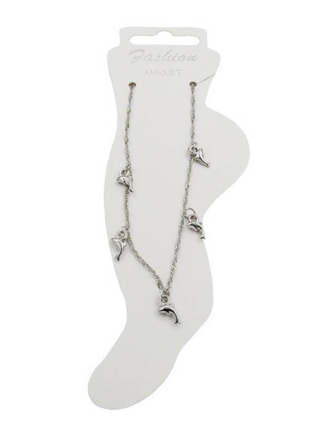 Dolphin Charms Anklet for wholesale by DK Hawaii