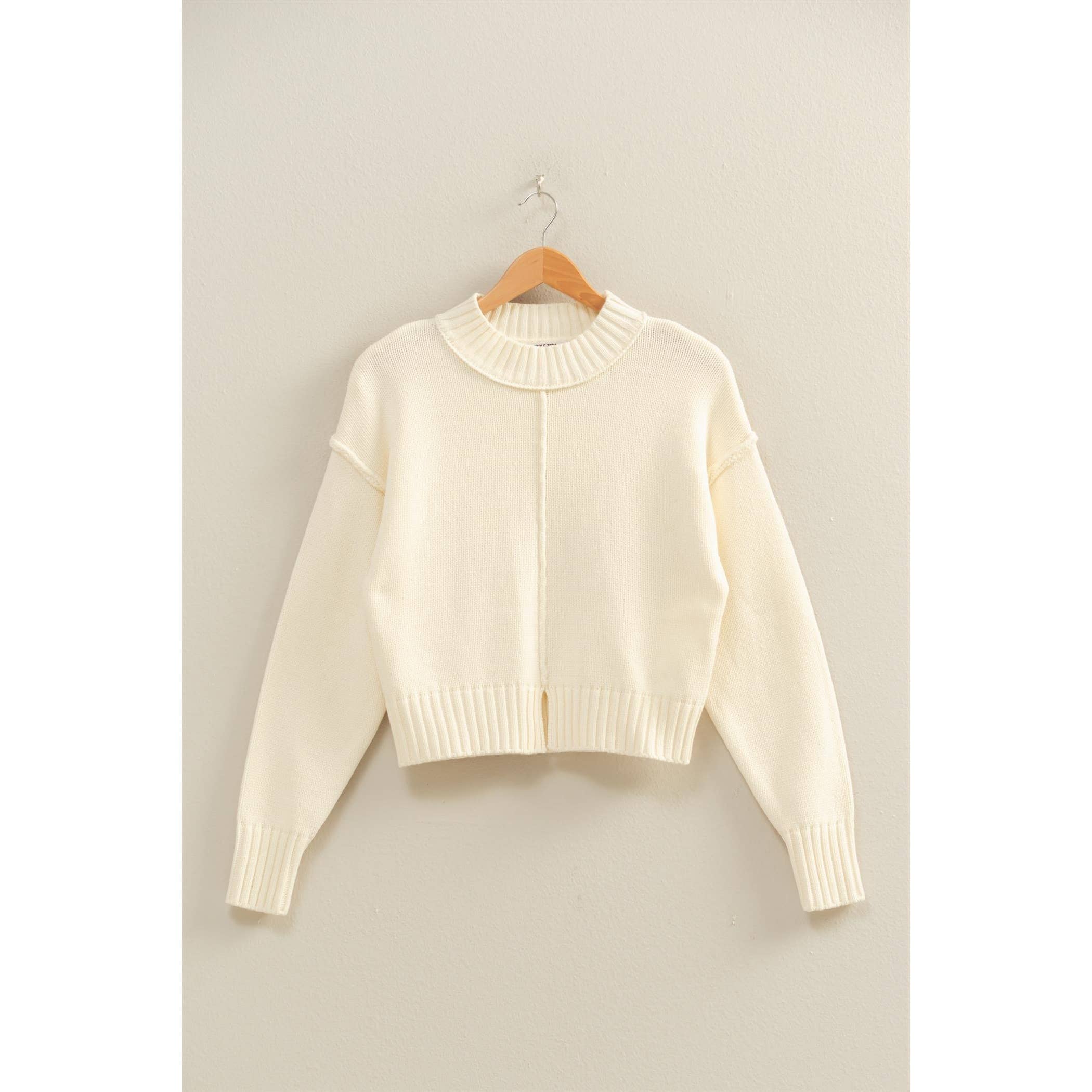 HYFVE – Großhandel Strickpullover – Damen – Pullover mit Stehkragen und Naht vorne19