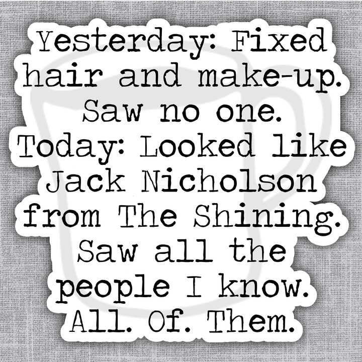 All of the People I Know Fun Sticker for wholesale by Says the One