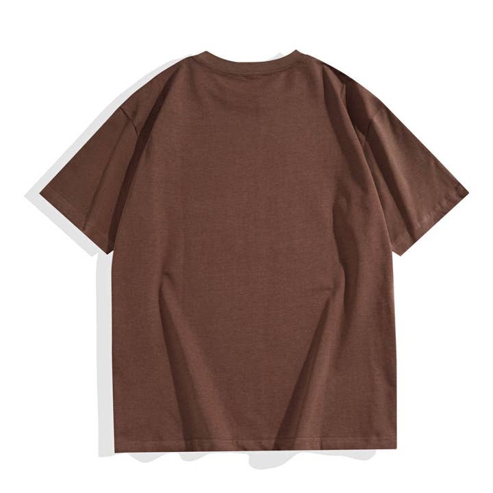 300GSM Big Tee - Brown for wholesale on Faire1