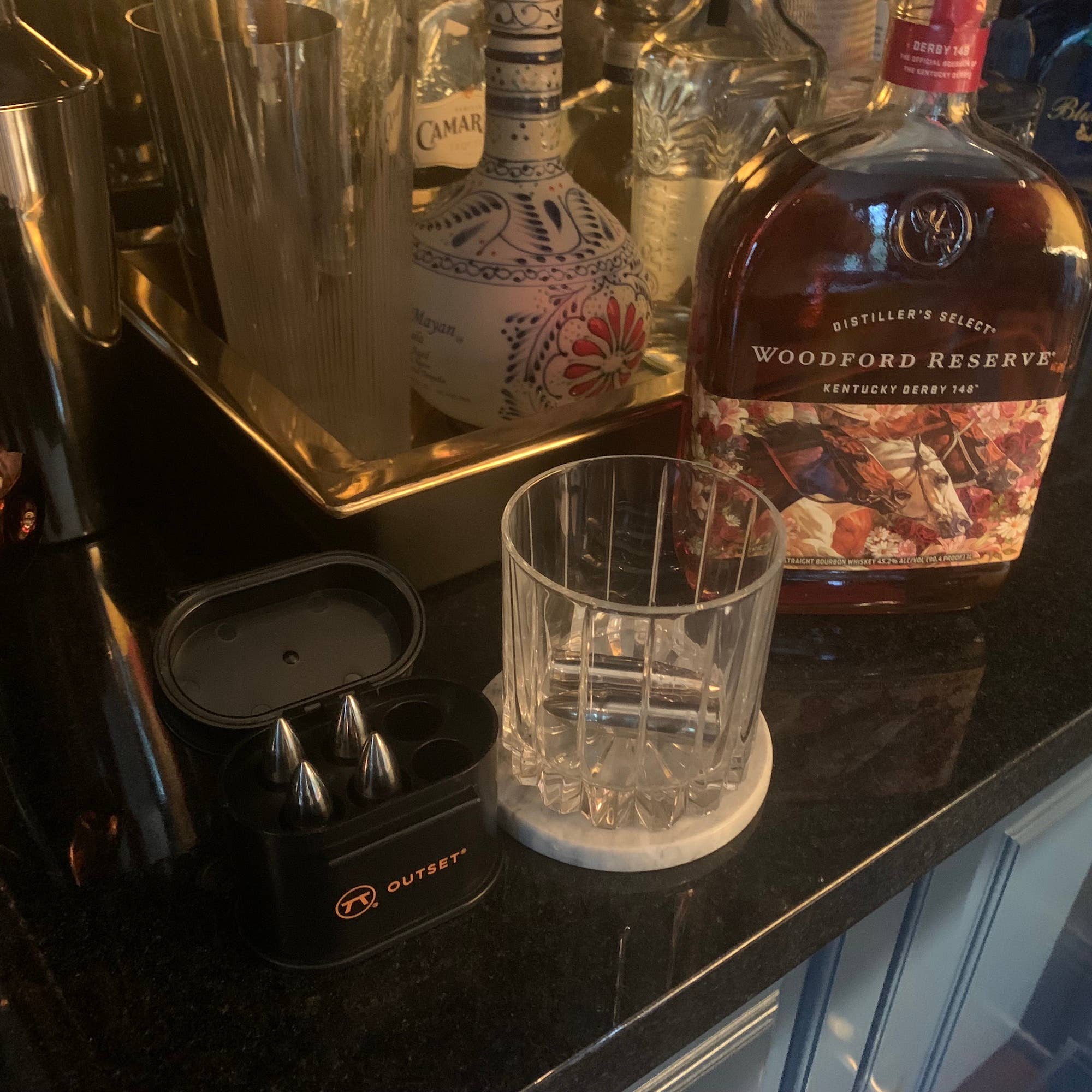 Fox Run Brands - Vendita all'ingrosso Cubetto refrigerante per bevande - Outset Pietre di Raffreddamento per Whiskey in Acciaio Inossidabile, Set da 6, 1,4 cm x 5,8 cm1