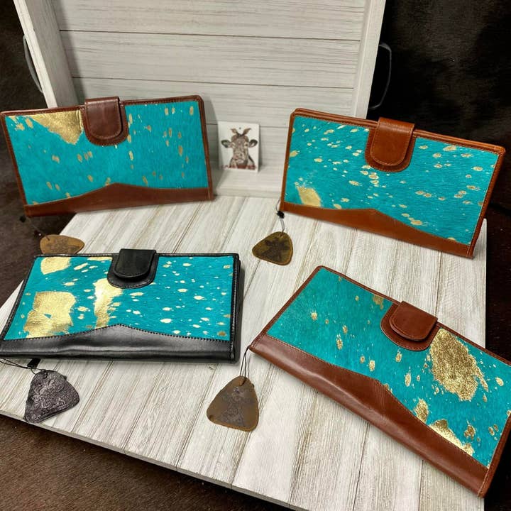 Crazy Heifers Wholesale - Wholesale Wallet - Women's - Blanche Clutch Wallets-Colored Hides