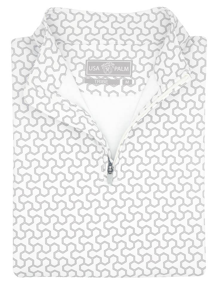 USA Palm - Wholesale Sweatshirt - Unisex - Cloud 1/4 Zip109