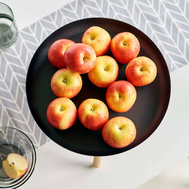 Yamazaki Home - Wholesale Decorative Tray - Countertop Pedestal Tray - Steel + Wood2