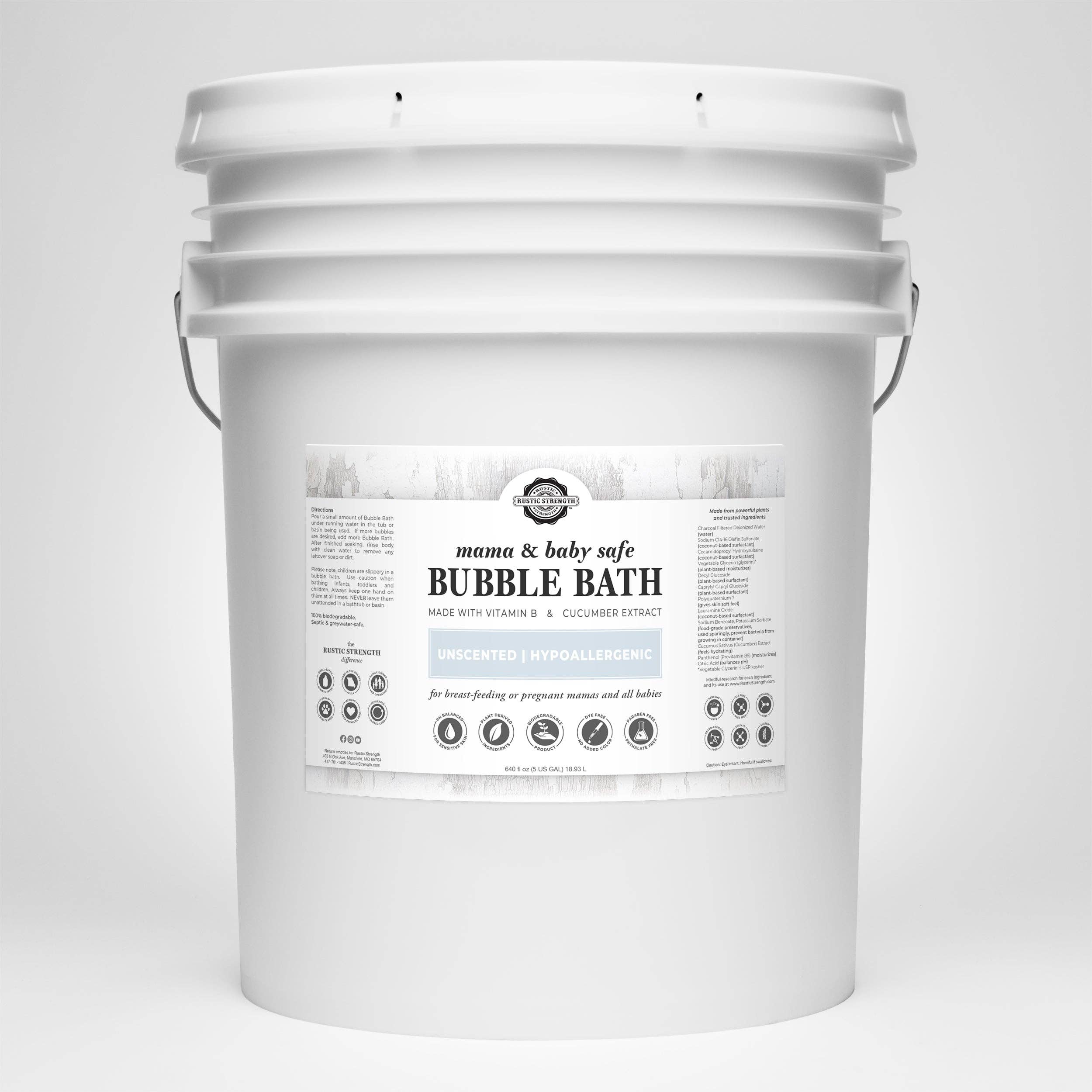 Rustic Strength - Wholesale Bubble Bath - Sulfate-Free Bubble Bath for Sensitive Skin4