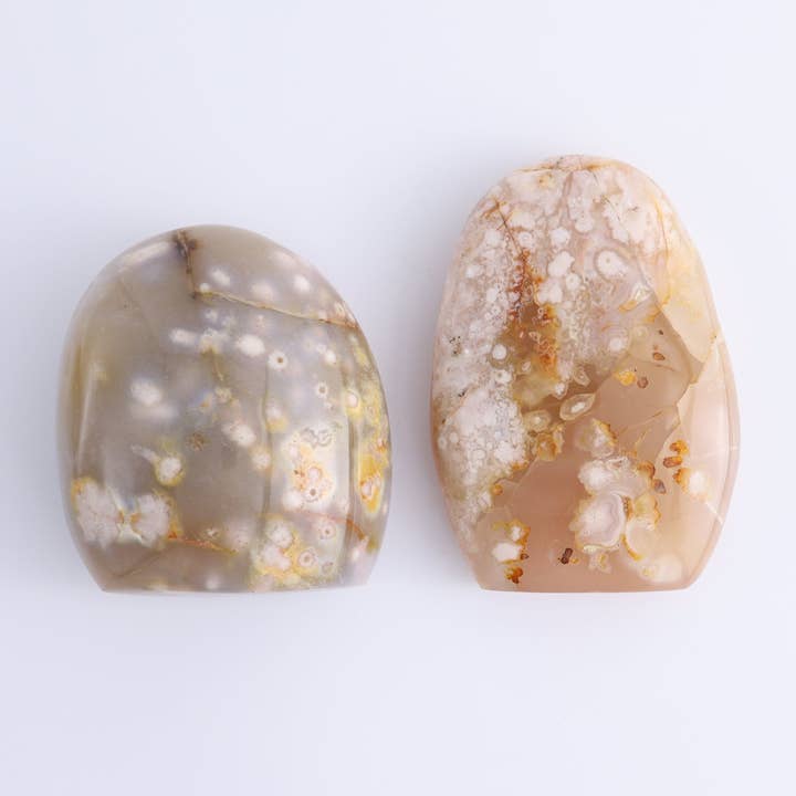 Mi Esperanza Minerals - Wholesale Spiritual Stone/Crystal - Flower Agate Freeforms Set of 62