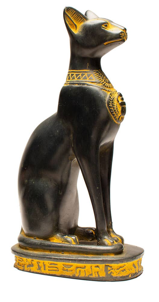 Discoveries, Inc. - Wholesale Decorative Figurine - Bastet Cat Statues - Black & Antique Gold - Egyptian Goddess8