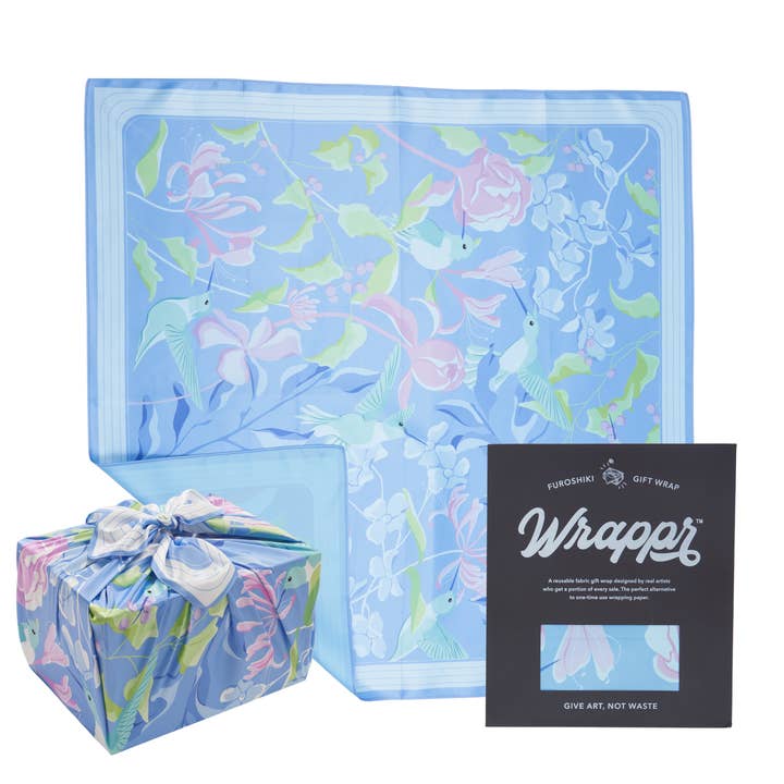 Furoshiki Gift Wrap by Danni Ha | 35", Recycled Polyester for wholesale by Wrappr