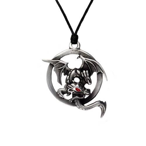 Dragon Pewter Necklace 5 - (USA-DDP) for wholesale by Myth & Magik - Silver Jewellery Cavern Wholesale