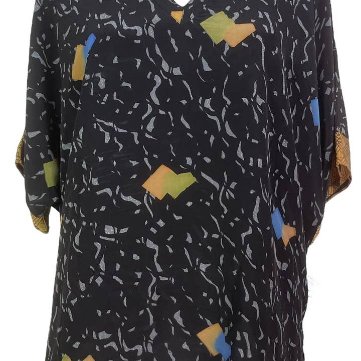 PRC8090 Avatar Longue Tunique en Soie Pure avec Liens Latéraux pour la vente par sariKNOTsari