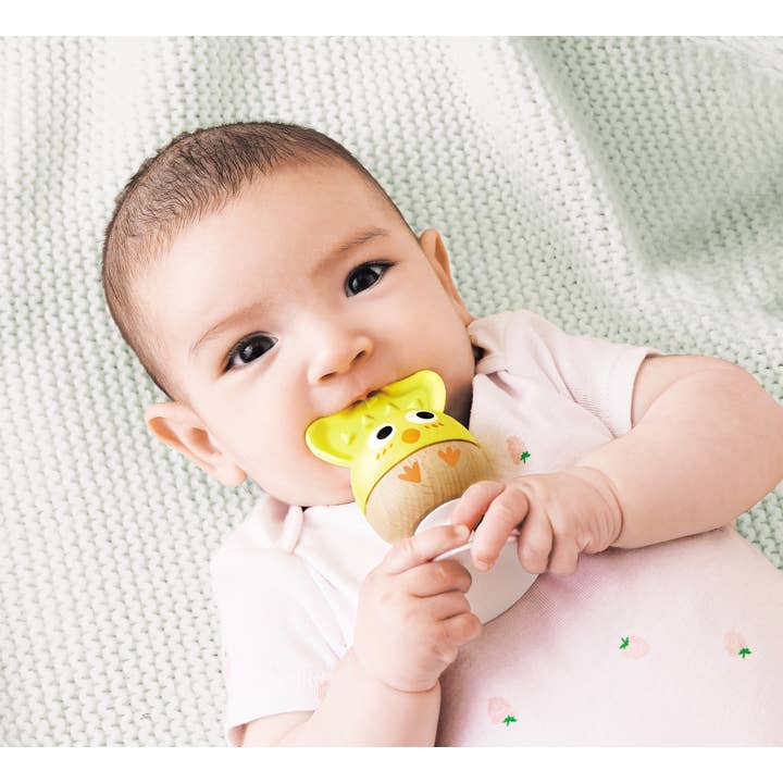 Hape Toys - Wholesale Wood Toy - Kids - Cheery Critter Rattle Trio2