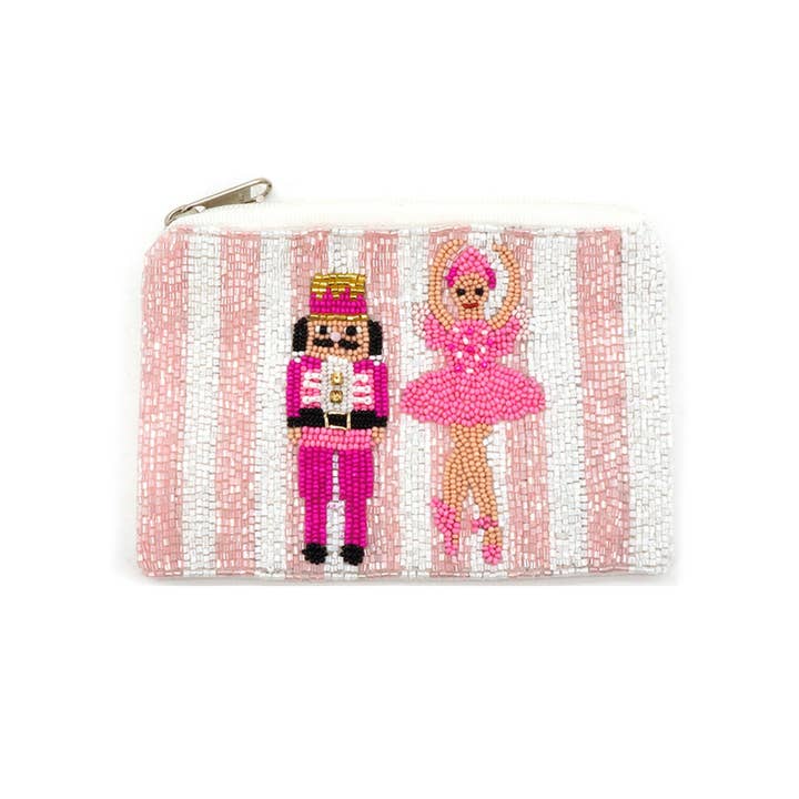 PK Seed Bead Nutcracker Coin Purse Bag for wholesale on Faire