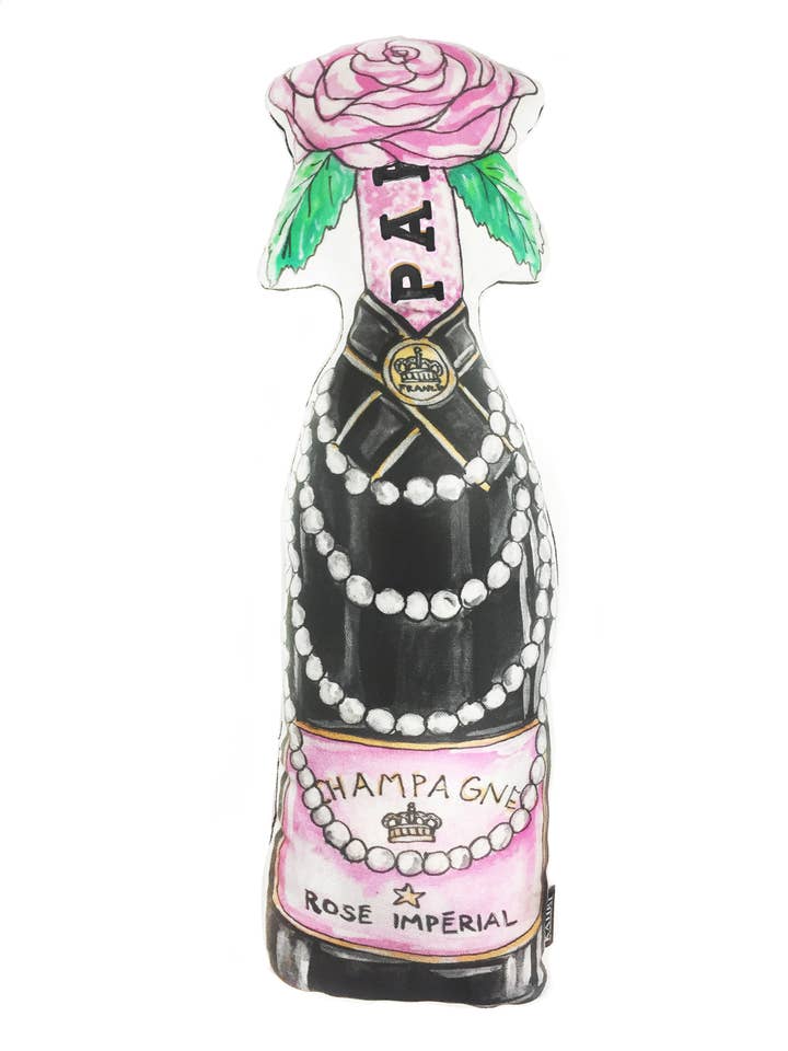 Coussin en forme de bouteille de champagne, coussin artistique en peluche, cadeau de décoration d'intérieur pour la vente par KAHRI