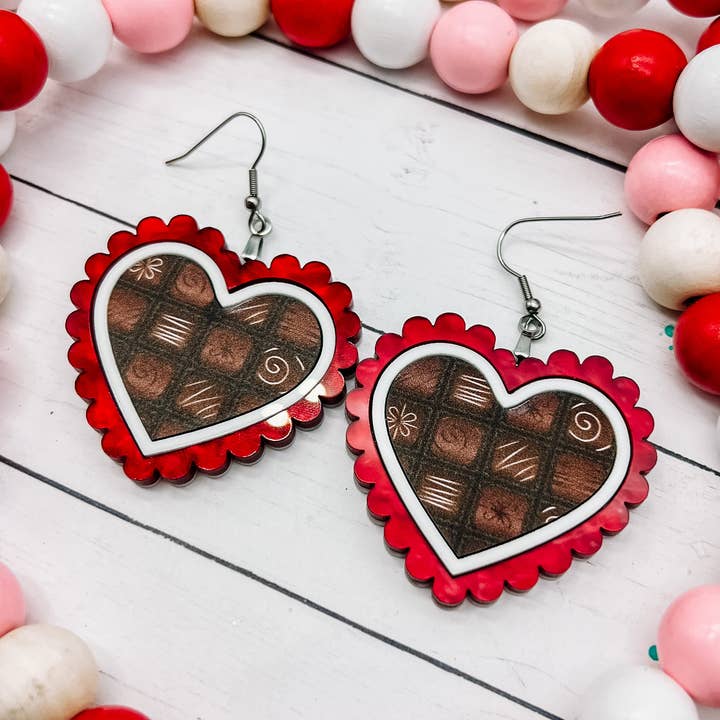Box of Chocolates Dangles for wholesale by Born 2 Blossom Designs