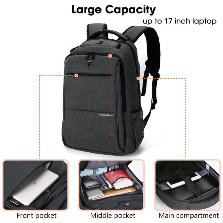wandf - Wholesale Laptop Bag - Unisex - Victoriatourist Laptop Backpack with Computer4