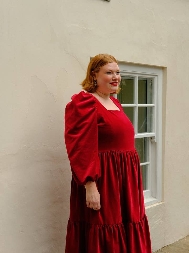 Vivienne In Red Velvet for wholesale by MARY