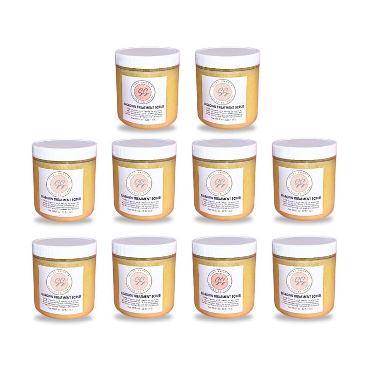 10 Jars Ingrown Treatment Scrub for wholesale by Silky Smooth Sugaring