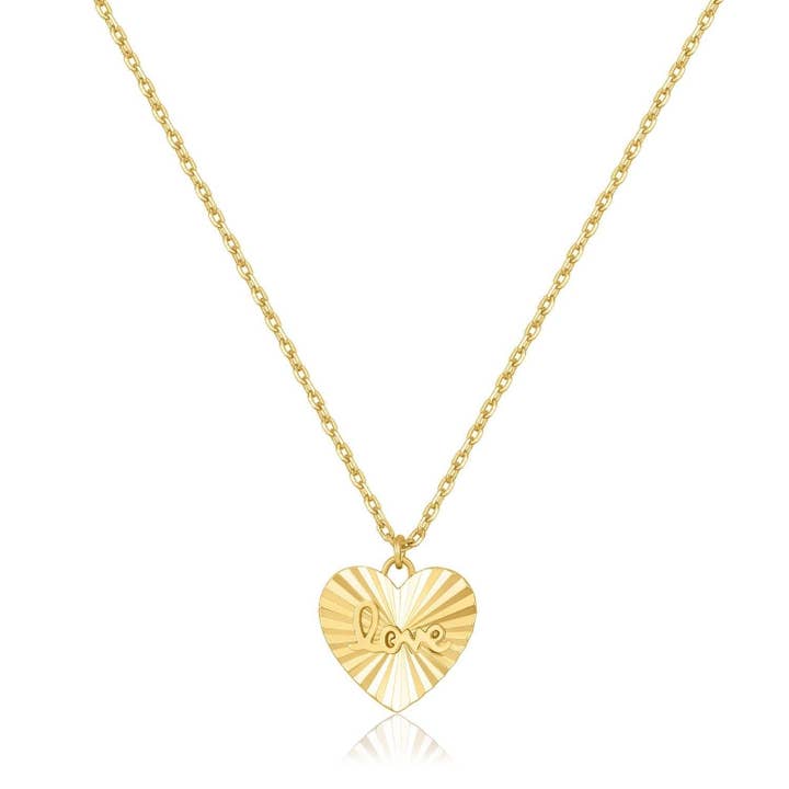 Collier à breloques Mini Love Heart pour la vente par Eklexic