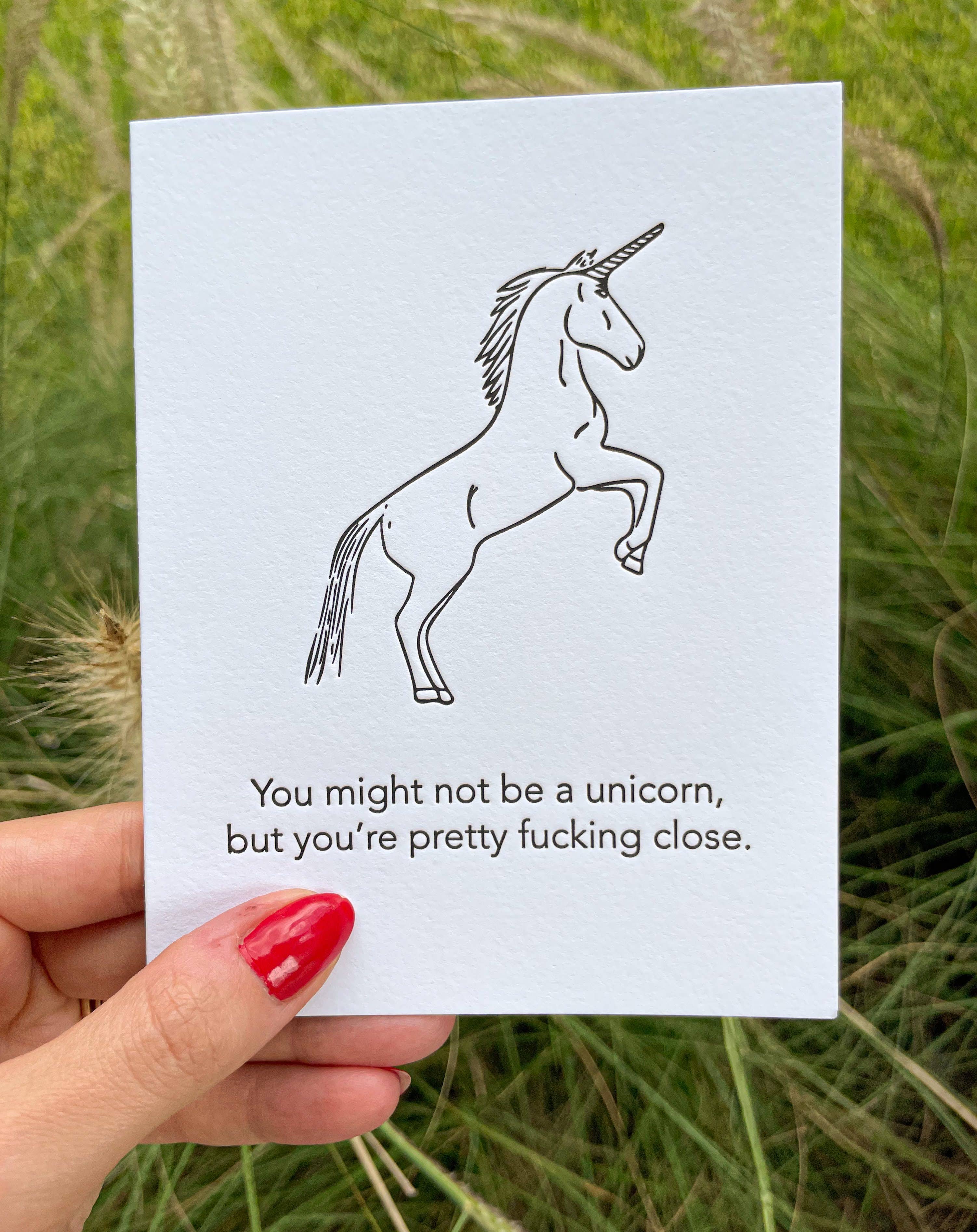 Pretty Alright Goods - Vendita all'ingrosso Biglietti di amicizia - Perfect Unicorn - Biglietto dell'amicizia1