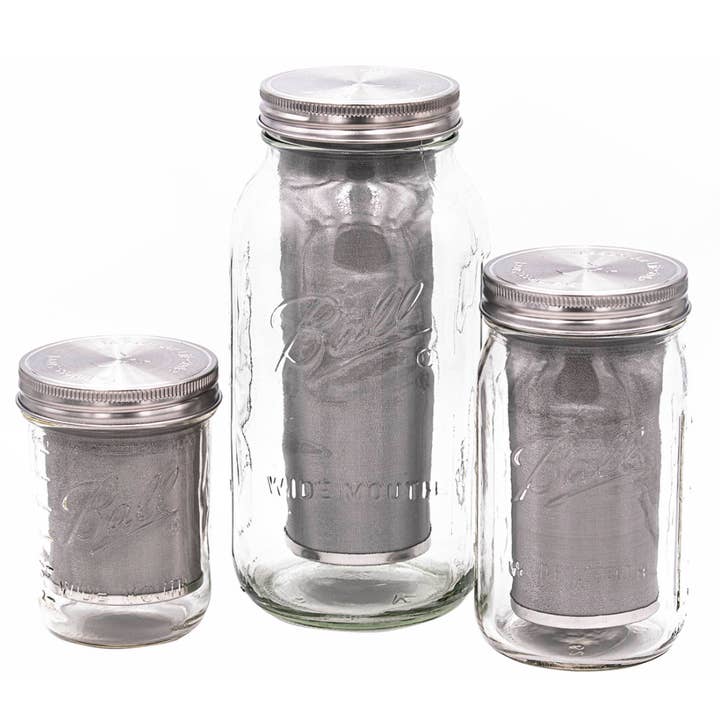 Mason Jar Lifestyle - Wholesale Tea Strainer/Infuser - Cold Brew Coffee and Tea Maker Stainless Steel Filter Kit