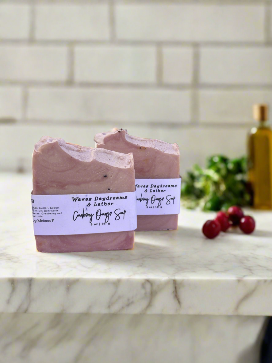 Waves Daydreams & Lather - Wholesale Bar Soap - Cranberry Pomegranate soap2
