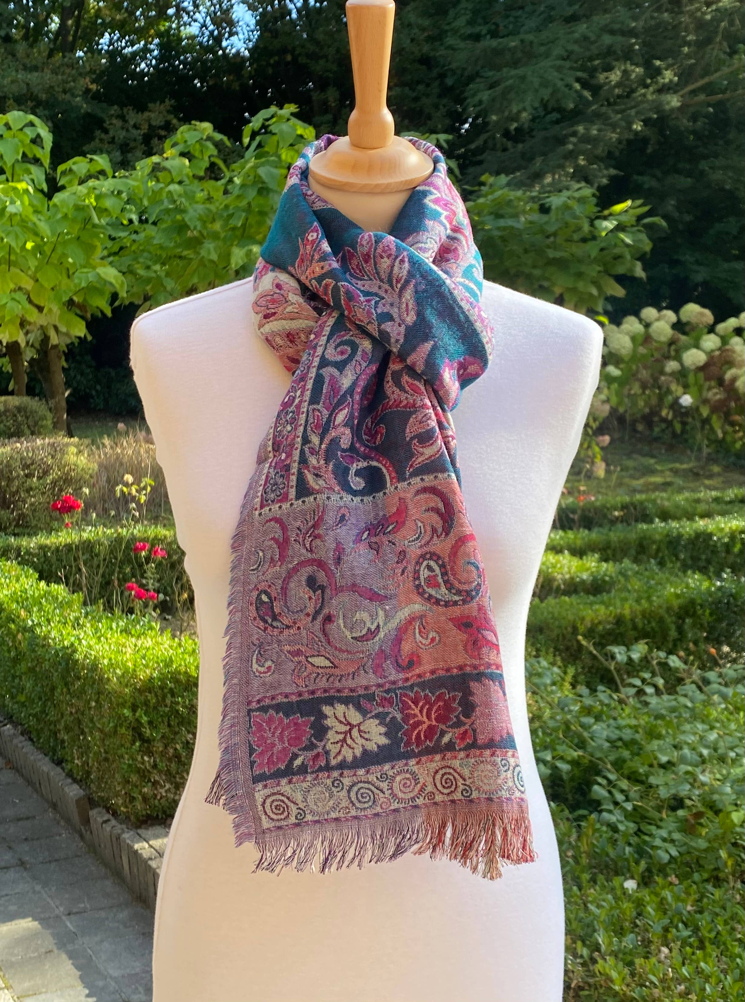 DIWALI PARIS - Wholesale Scarf - Women's - KANDY SCARF - 50% WOOL / 50% SILK0