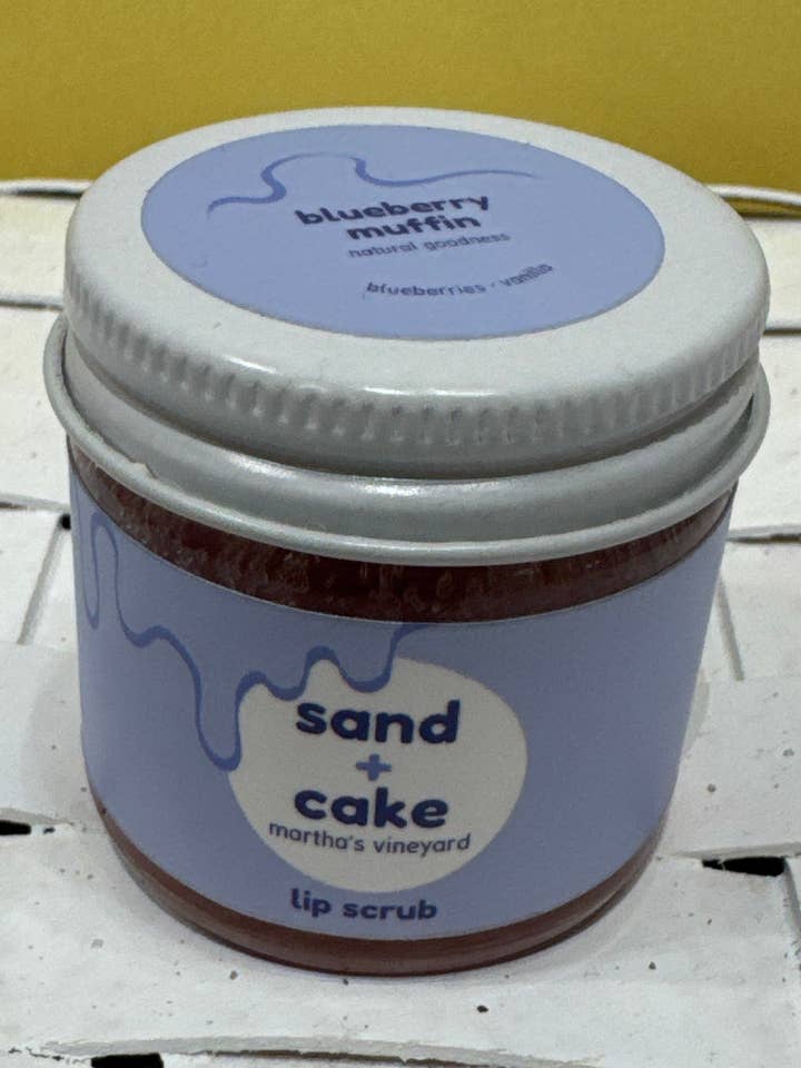 Gommage pour les lèvres Muffin aux bleuets pour la vente par Sand and Cake