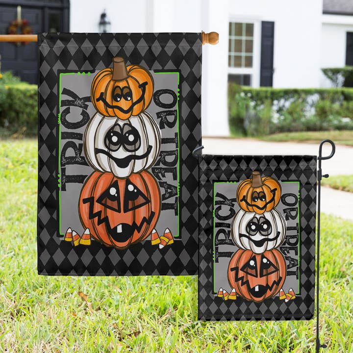 Flags - Fall Dark Pumpkins for wholesale by Boutique Monogram