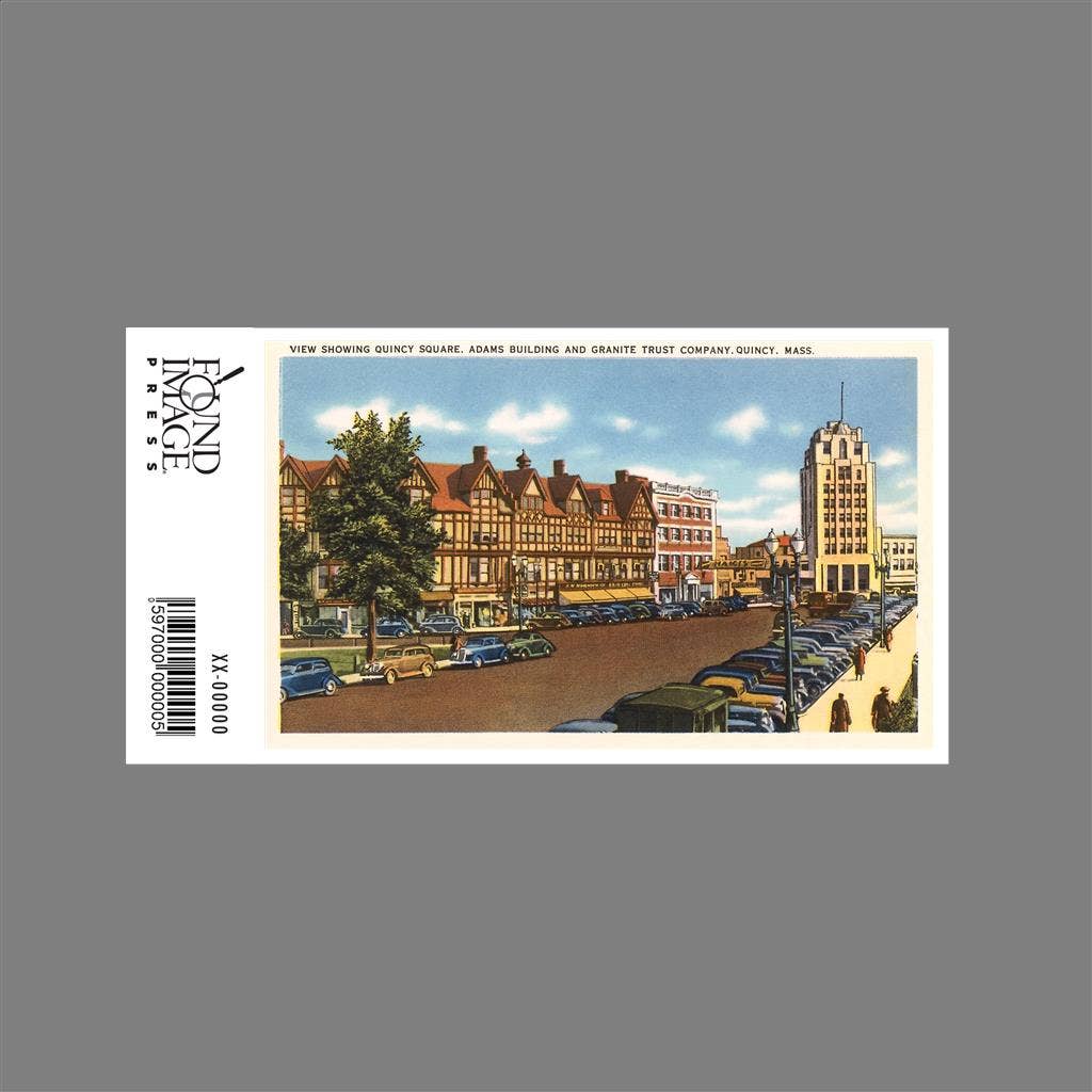 Found Image Press - Wholesale Sticker - Sticker MA-1004 Town Square, Quincy1