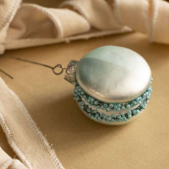 BLUE MACARON ORNAMENT for wholesale by Ragon House