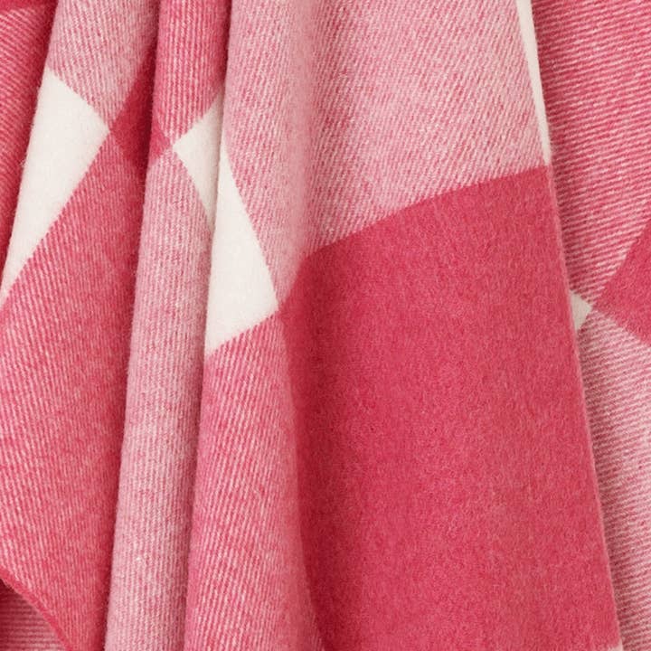 Bronte Moon - Wholesale Throw Blanket - Pastel Block-Check Range Merino Lambswool Throws Bronte Moon