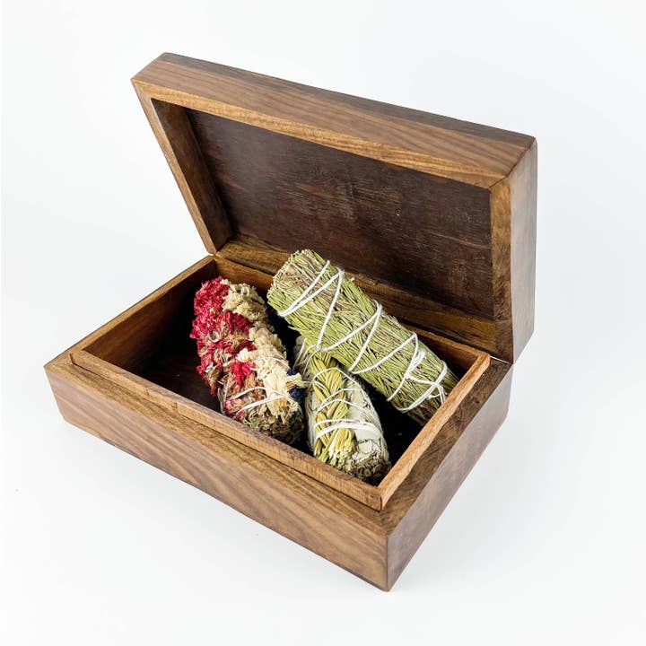 GREENROOTS USA LLC – wholesale Decorative box – Celtic Cross Wooden Box 5X8"10