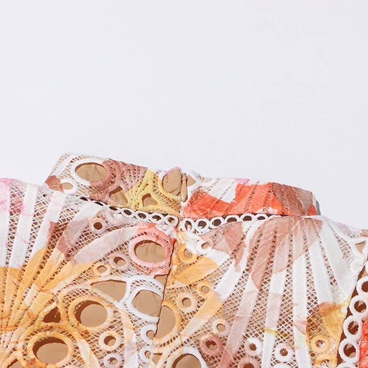 Productseeker – Vestido - Mulher por atacado – Vestido midi elegante sem mangas em renda bordada com flores15