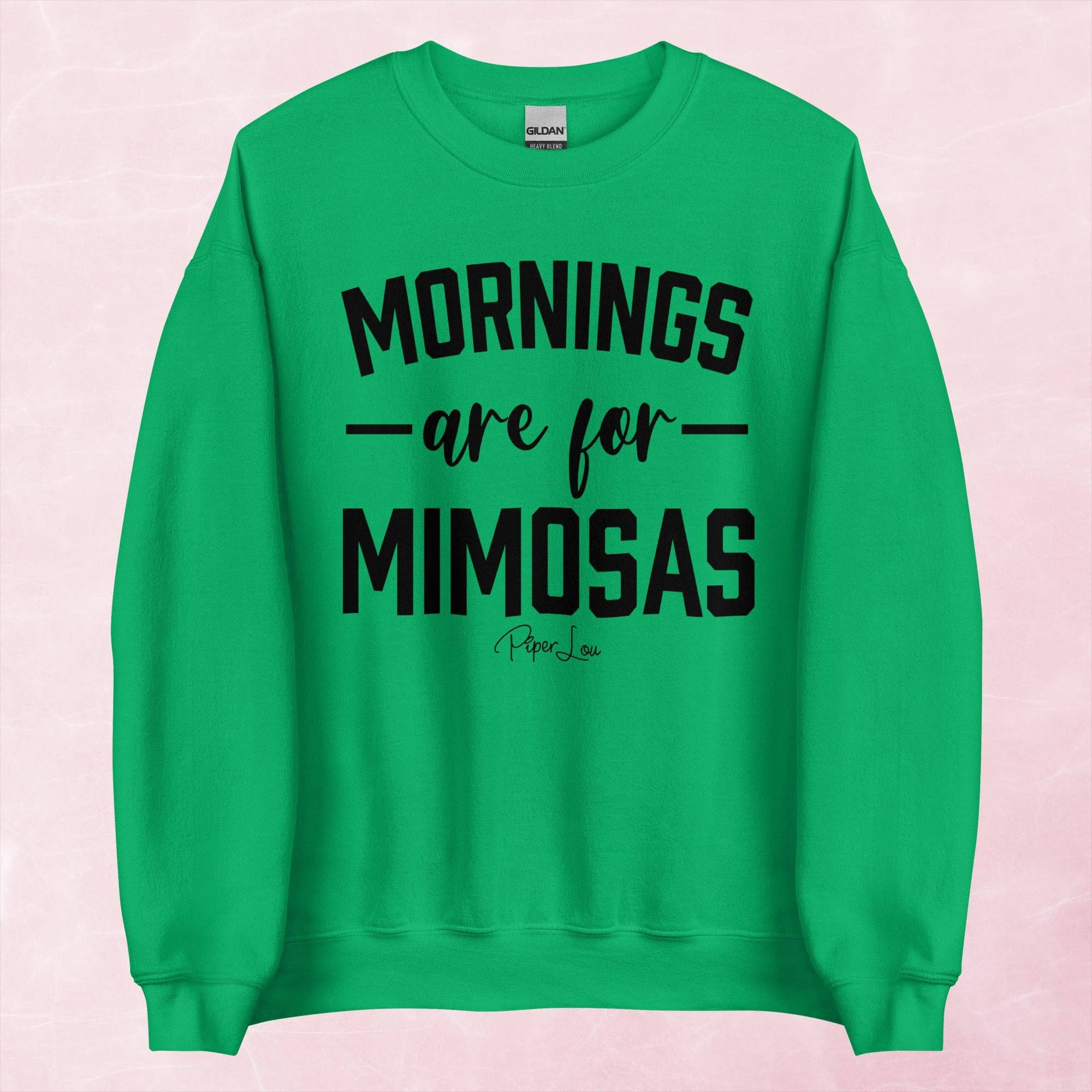 Piper Lou Collection - Wholesale Graphic Sweatshirt - Women's - Mornings Are For Mimosas Graphic Crewneck Sweatshirt10