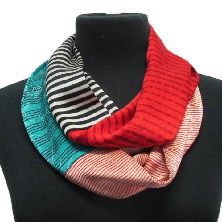 Infinity Scarf - Scarlet for wholesale by Harshita's Designs