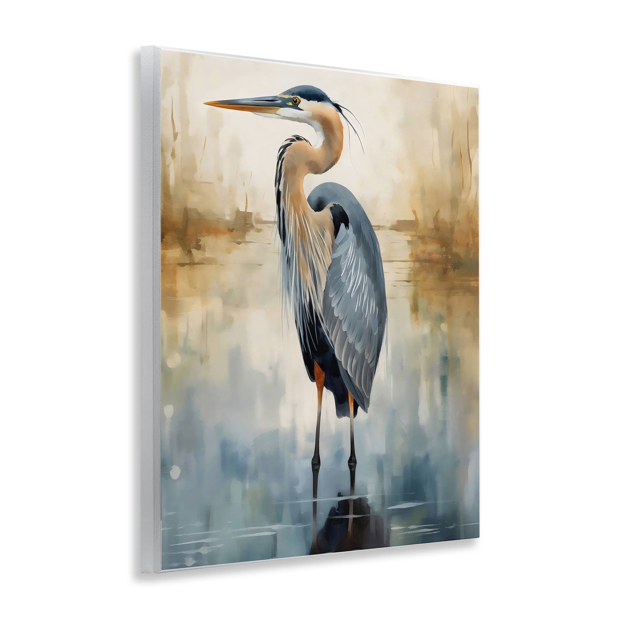 Stupell Industries - Wholesale Wall Sign - Peaceful Heron over Abstract - Unframed Wall Art3