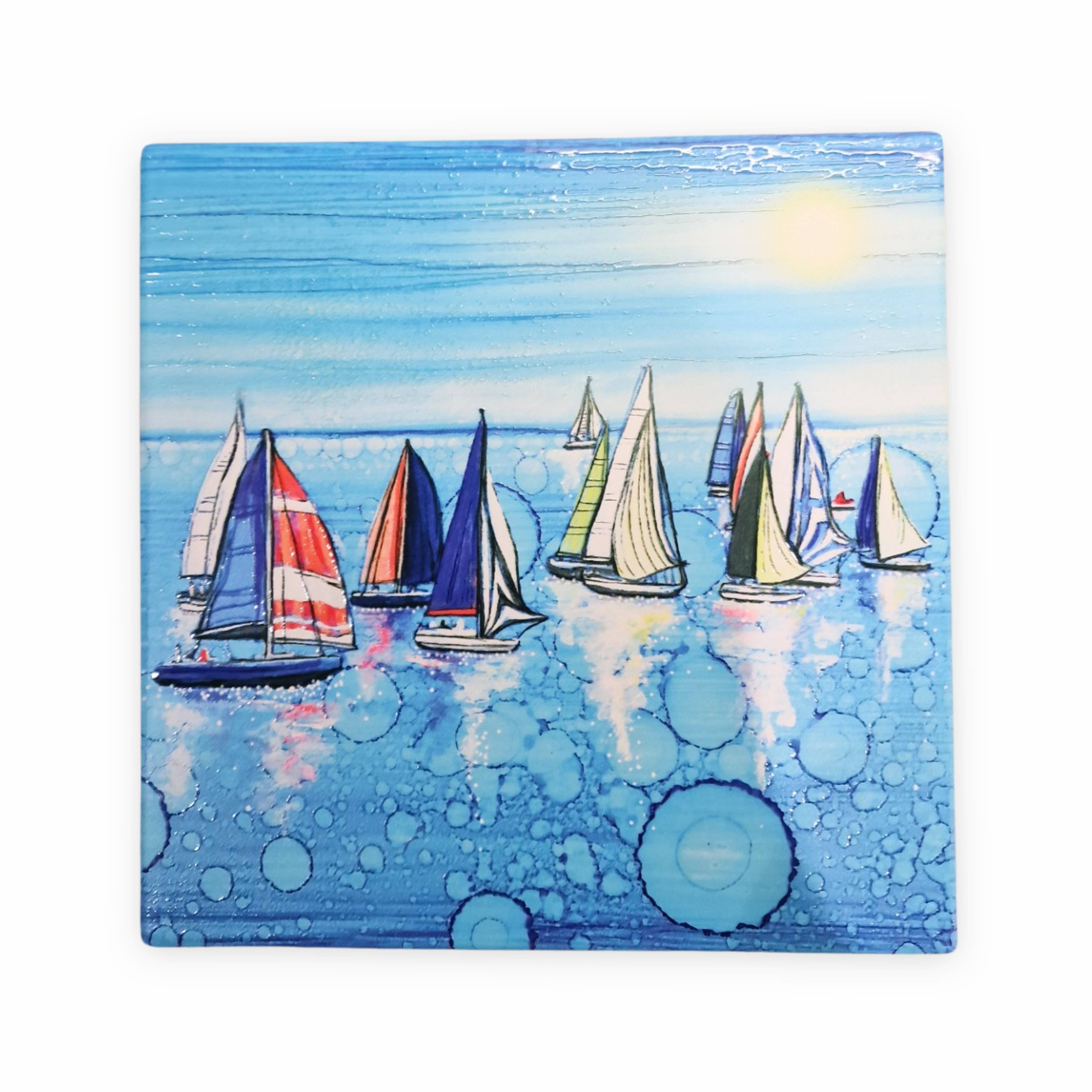 By Jo Crafts – wholesale Trivet – 83-T - Nautical Regatta Trivet2