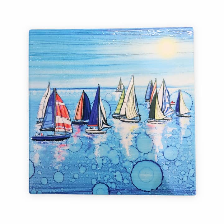 By Jo Crafts – wholesale Trivet – 83-T - Nautical Regatta Trivet2